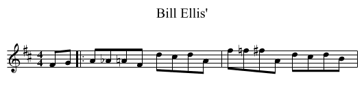 Bill Ellis' - staff notation