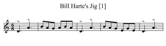 Bill Harte's Jig [1] - staff notation