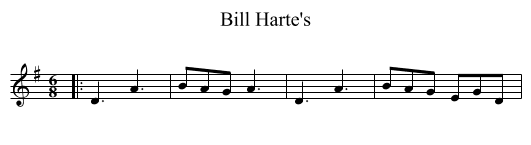 Bill Harte's - staff notation