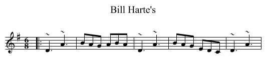 Bill Harte's - staff notation