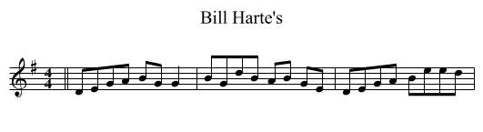 Bill Harte's - staff notation