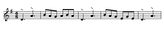 Bill Hart's Jig - staff notation