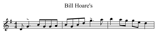 Bill Hoare's - staff notation