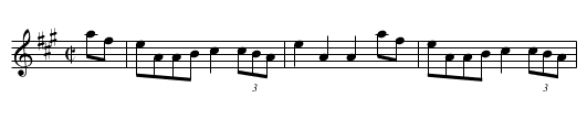 Bill Malley's Schottishe - staff notation