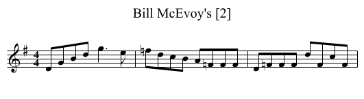 Bill McEvoy's [2] - staff notation