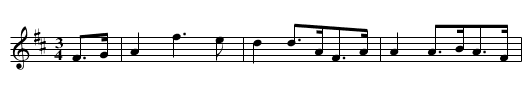 Bill & Morag's Wedding Waltz - staff notation