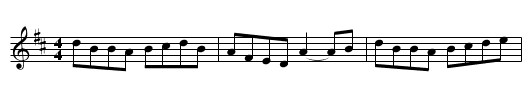 Bill O'Keeffe's #2 - staff notation