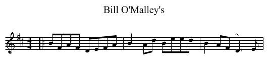 Bill O'Malley's - staff notation