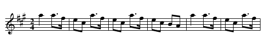 Bill Sullivan's - staff notation