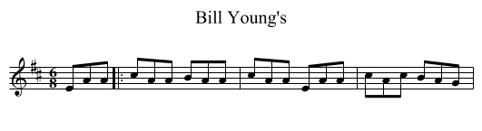 Bill Young's - staff notation