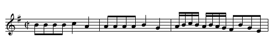 Billingsgate - staff notation