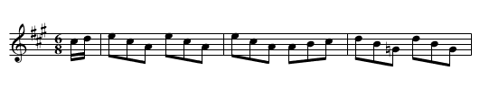 Billy Barlow - staff notation