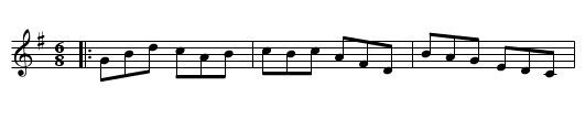 Billy Boy - staff notation