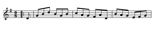 Billy Boy - staff notation