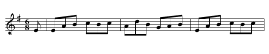 Billy from Bruff - staff notation
