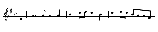 Billy in the Low Land [5] - staff notation