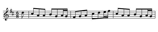 Billy O'Rourke('s Jig (3)) - staff notation