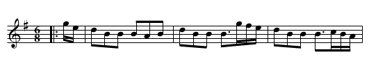 Billy O'Rourke's Jig - staff notation