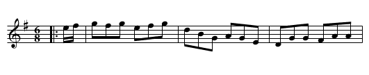 Billy Paterson's Favourite Jig - staff notation