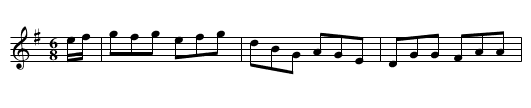 Billy Patterson's Favorite - staff notation