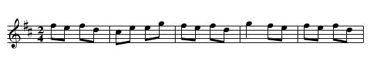 Billy's a bonny lad - staff notation