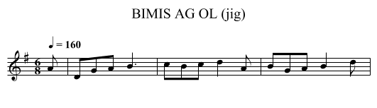 BIMIS AG OL (jig) - staff notation