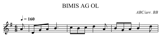 BIMIS AG OL - staff notation