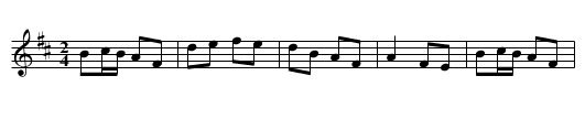 Bina O'Keeffe's Favorite - staff notation