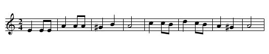 Binbili bonbolo - staff notation