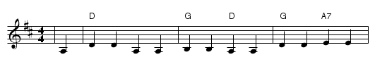 Bingo - staff notation