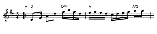 Bingsjöpolska e. Päckos Olle - staff notation