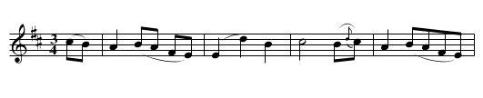 Binn Lisín Aerach a' Bhrogha [1] - staff notation