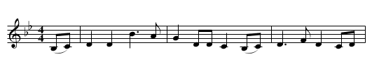 Binnorie - staff notation