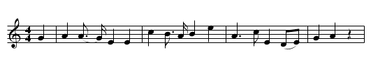 Binorie - staff notation