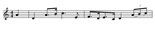 Bird in a Cage - staff notation