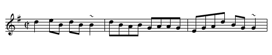 Bird in the Bush, The - staff notation