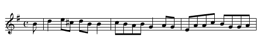 Bird in the Bush - staff notation