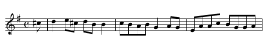Bird in the Bush - staff notation