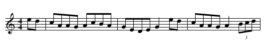 Bird, The  - staff notation