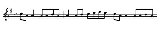 Bird's Nest - staff notation