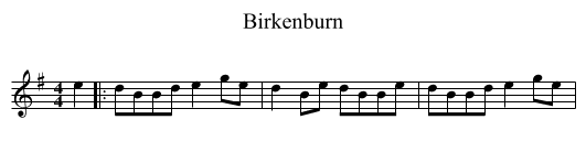 Birkenburn - staff notation