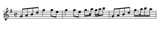 Birks of Abergeldie - staff notation
