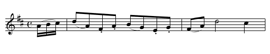 Birnes Hornpipe - staff notation
