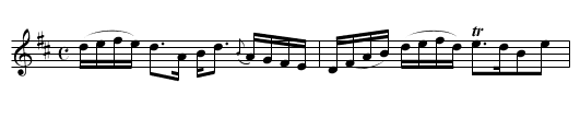 Birnom Wood - staff notation
