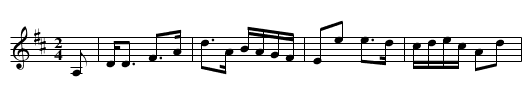 Birthday 1790, The - staff notation