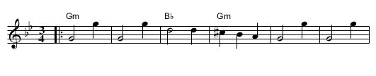 Biserka - staff notation