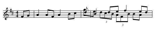 Bishop MacDonald in D - staff notation