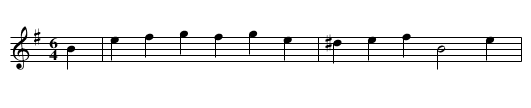 Bishop of Bangor’s Jigg - staff notation