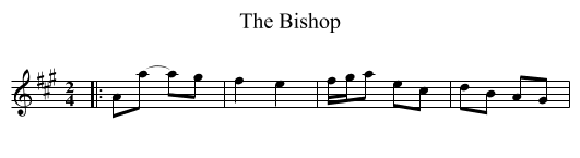 Bishop, The  - staff notation