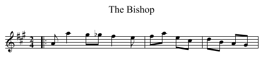 Bishop, The  - staff notation